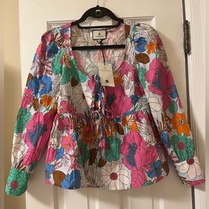 TUCKERNUCK WILD RHAPSODY BASKIN TIE TOP